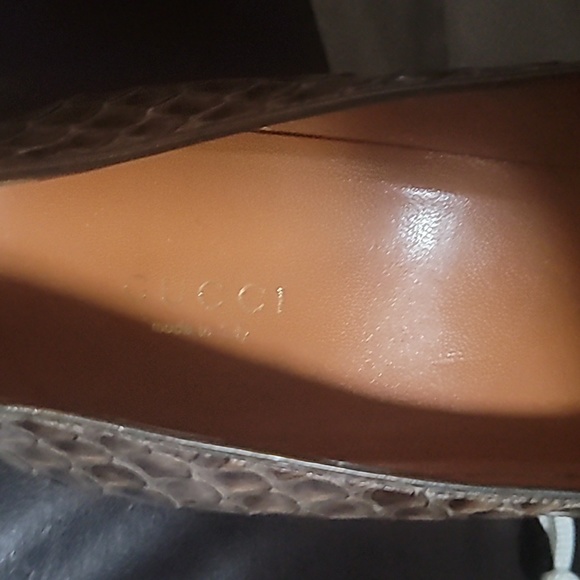 Authentic Gucci Python Heels - Picture 2 of 6